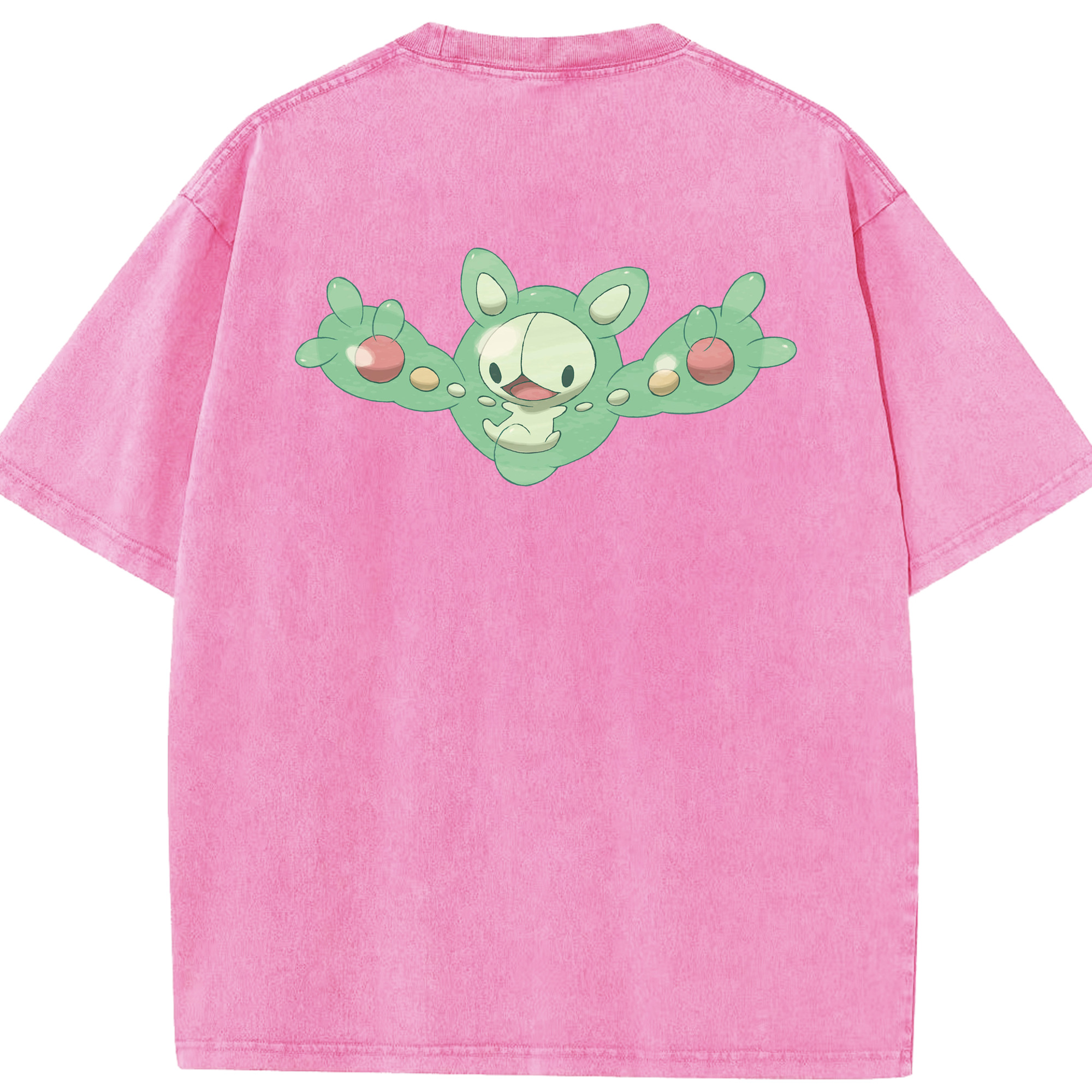 （画像用） ポケットモンスター Pokémon 綿100% ヴィンテージ風 半袖Tシャツ（背面プリント）